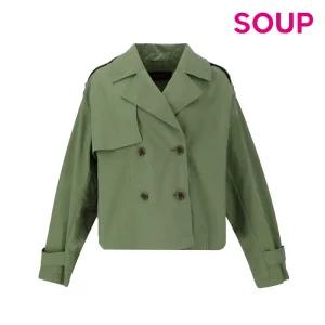 [정품] 숲 더블 크롭 트렌치코트(SY4BB85)