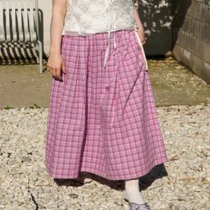 [메종르하르]England Check Long Skirt 2color