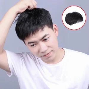 자연스럽고 풍성한 스타일 네추럴 윗머리 가발감쪽이 머리띠 남자정수리 여자 부분 인모 긴머리 엄마 앞머