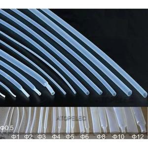 1M PTFE F4 1.7:1 열수축 튜브 내열성 260 ℃ 랩 와이어 케이블 슬리브 외장 0.5/1/2/3/4/5/6/8/10/12/15mm