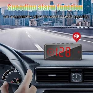 P 프리미엄 HUD GPS 속도계 과속 경보 자동차용 LCD 무선 헤드업 디스플레이