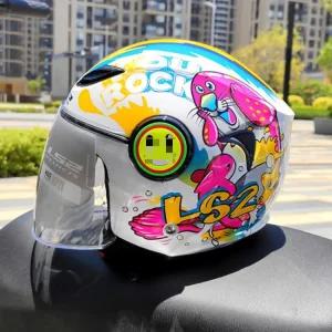 원래 Moto Capacete 보호 바이크장갑 어린이 Casco OF602 오토바이 헬멧 여름 ls2