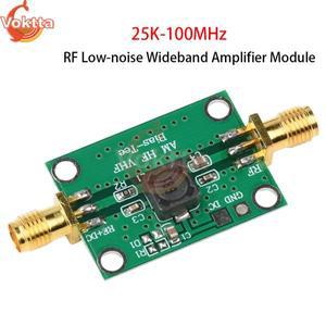 25K-100MHz RF 저잡음 광대역 증폭기 모듈 동축 피드 바이어스 HF AM용 저 삽단자 손실 1dB 수신기 이득