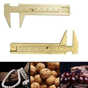 Double Scale Retro Vernier Caliper Measuring Tool Sliding Gauge Brass Ruler