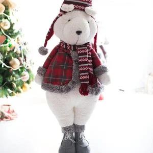 [아트박스]/플라워트리 크리스마스 곰 인형 대형 장식 그레이슈 100cm 소품