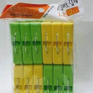 다용도 이불 빨래집게 12P 빨래 옷 건조 걸이 세탁 큰집게 고정 속옷 건조대 빨래 건조 빨래줄 다용도 세탁