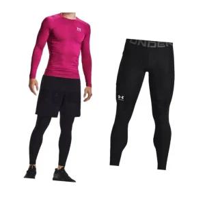 매장정품 UNDERARMOUR 언더아머 남성 베이스 HeatGear 레깅스 1361586-001 633238