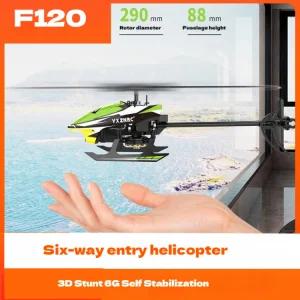 헬기 Helicopter Remote for Channel Entertainment Electric Stunt F120 Model 3D Flips 무선 RC Six Toy