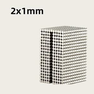 2x1mm 미니 소형 원형 자석 강력한 자력 냉장고, DIY, 건축, 과학, 공예, 교육용, 빠른 배송