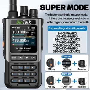 트랜시버BinTolk BT8200 워키토키 양방향 무전기 휴대용 장거리 10W 송수신기 무선 프로그래밍 아마추어 CB