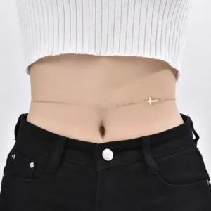 십자가 허리 데일리 드롭 체인 클래식 바디체인 벨리 바디체인목걸이 허리체인