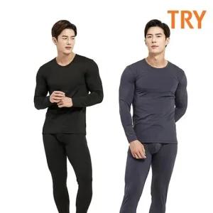 TC TRY 소프트터치 폴리기모스판 남성내복 내의세트 발열내의 남자내복 남성내복