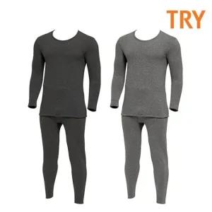 TC TRY 극세사 방한기모 남성 상하 내복세트 남자내의 발열내의 남자내복 남성내복