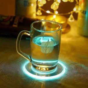 led 컵받침 파티용품 led술잔 컵받침대 잔받침