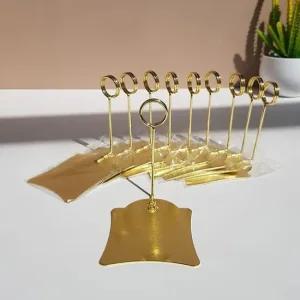 가격표 네임택 스탠드 메탈꽂이 10p 메모 홀더 7.5cm 명함거치대 소품샵 가격표꽂이