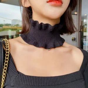 [콩심팥심]1+1 링클 다용도 페이크 목폴라 여성넥워머 헤어밴드