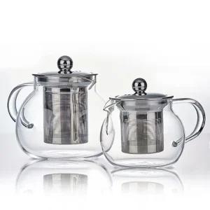 고품질 유리 티포트 차포트 T700 (700ml) 스텐필터 티메이커 (WCE5EC9)