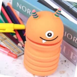 실리콘 필통 학용품 정리함 스탠딩 펜 수납 사무용 필기구 학용품 필기구