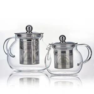 고품질 유리 티포트 차포트 T700 (700ml) 스텐필터 티메이커 (WCE5EC9)