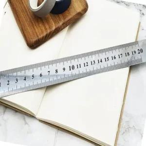 제도용 스틸자 20cm 금속 자 길이재기 제도 필기 도구 쇠자 철자 직자 눈금자 스텐자