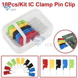 10PcsKit 마이크로 IC 클램프 핀 클립 SDK08 SOP QFP SMD 파이프 인라인 번인 Cl 용 칩