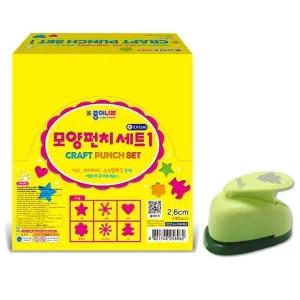 [셀러에이드]모양펀치세트1 대 6입(별 눈꽃 하트 꽃송이 코스모스)