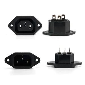 전기 소켓 LED 250V 로커 스위치 황동 퓨즈 암수 입구 플매트 카펫 러그 핀 커넥터 컴퓨터 마운트 IEC320 C