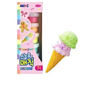 스노우 매직 레인보우 7색 1세트 칼라 점토