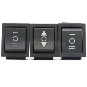 1PCS KCD4 25X31mm 블랙 로커 스위치 6 핀 3 ON-OFF-ON 이중 리셋래치 16A 250V 20A 125VAC