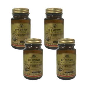 솔가 엽산 800 410mg x 100정 4개 -DL-