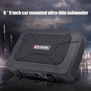 HIFI 슬림 언더 시트 슈퍼 베이스 자동차 서브우퍼 전원, 스피커 앰프, 오디오 프로세서, 음악 플레이어, 9