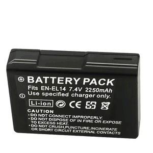 호환 EN-EL14 2250MAH D3100 P7800 D5200 EN-EL14A ENEL14 D5600 D3400 카메라 D3300 니콘 배터리 D3500 D5100 D3200 P7000