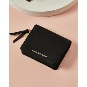 JILL BY JILLSTUART 질바이질스튜어트 BONNIE로고프린트 소가죽 반지갑 - 4color JLWA5F610BK JLWA5E600BK