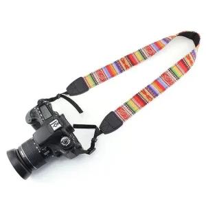 DSLR 카메라 빈티지 패턴 넥 스트랩 캐논 니콘 펜탁스 촬영 유튜브 동영상 숄더스트랩