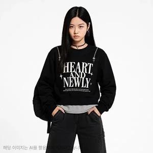 [셀러허브 1]더데이걸 HC37 블링 지퍼 오픈 맨투맨 THE DAY GIRLS 여아 주니어 아동복 TGMA25803