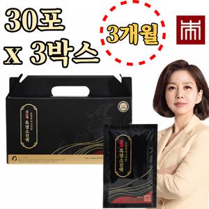 김소형 흑염소 진액 엑기스 즙 70ml x 30포 x 3박스 3개월 유황 황칠 지황 뽕잎 참당귀 작약 가시오가피