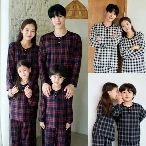 피치기모잠옷 가족 커플 아동 주니어 빅사이즈 극세사 수면 파자마