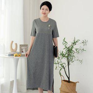[엄마옷 로즈맘] 아더인견주름롱원피스