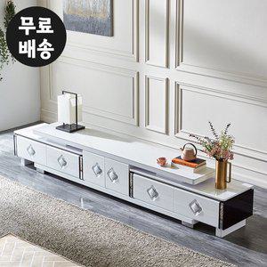 [벤티스가구]세딘 세라믹 거실장 대리석 확장형 낮은 TV 서랍장 티비다이 티비장(2600/3600)