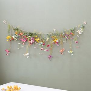 코스모스 조화 가랜드 산들바람 140cm (DIY) 인테리어 꽃 벽장식 벽걸이 현관