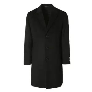 [롯데백화점]킨록 24 FW 남자겨울코트 캐시미어 혼방 구스 탈부착 블랙 체스터 코트 IIO54 DK4465