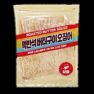 정화식품 맥반석 버터구이 오징어 200g 주전부리 건어물