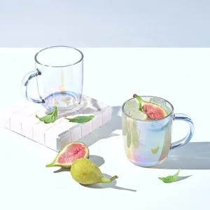 글라스락 홀로그램 오로라 달콤머그 360ml 2P