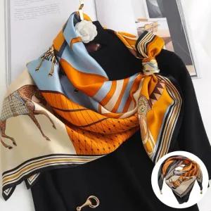 엔비 트로이 스카프 여성 롱 쁘띠 사각