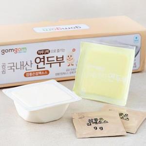 곰곰 국내산 연두부 + 참좋은참깨소스, 6개입 one option