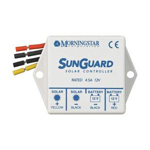 모닝스타 선가드 4.5A PWM 태양광 충전 컨트롤러(SG-4) - 인텔리전트 패널 레귤레이터. 12V 배터리 지원, 실외 등급, 신뢰성 높고 설치가 간편 미국에서 설계됨