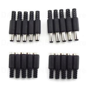 DC 암수 전원 공급 플러그 커넥터 잭 소켓 어댑터 와이어 5525 5521 U26 5.5mm x 2.1mm 5.5x2.5mm