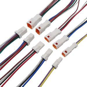 JWPF JST 자동 방수 플러그 암 소켓 전선 커넥터 22AWG 케이블 15cm 1 쌍 2P 6/8 핀
