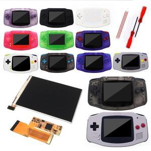 GBA IPS V2 LCD 스크린 키트(10레벨 고휘도 백라이트 포함) Gameboy Advance 콘솔 하우징 쉘용