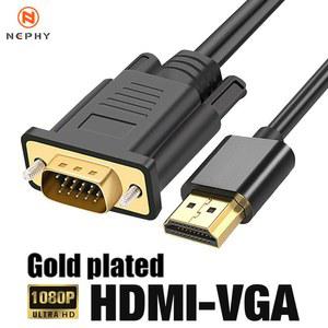 HD 080P HDMI TO VGA 케이블 어댑터 프로젝터 모니터 용 비디오 오디오 변환기 노트북 PC TV BOX XBOX 호환용 호환용 PS4